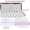 8pc Polka Dots Grey & White Bed in a Bag Duvet Set Includes Cotton 3pc Duvet Cover Set +4pc California King Sheet Set +1pc King/Calking Down Alternative Comforter view 2