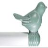 3/4-inch Cute Decorative Bird Adjustable Window Treatment Curtain Single Rod Set, 28" to 48" - Teal Finial view 1