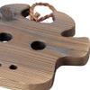 14868 Pot Mat, Grilled Cedar, Brown, 6.3 x 5.5 inches (16 x 14 cm), Cow, Made in Japan view 2