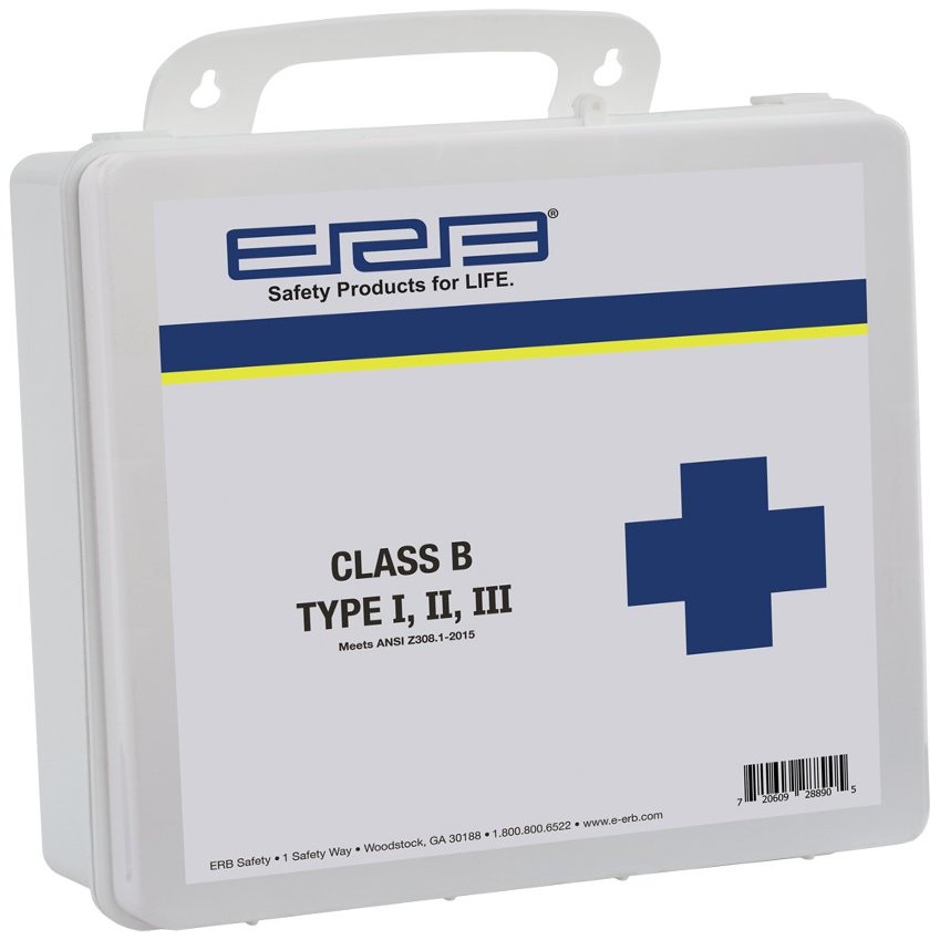 Delta Plus ERB Safety First Aid Kit ANSI Class B Plastic Unitized (WEL29962)