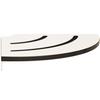 Seachrome Contour Corner Shower Shelf, 18-Inch Radius, Solid White Phenolic view 1