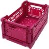 10 x AY-KASA Collapsible Storage Bin Container Basket Tote, Folding Basket Crate Container : Storage, Kitchen, Houseware Utility Basket Tote Crate Mini-Box (Purple) view 1