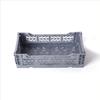 10 x AY-KASA Collapsible Storage Bin Container Basket Tote, Folding Basket Crate Container : Storage, Kitchen, Houseware Utility Basket Tote Crate Mini-Box (Silver) view 1