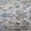 Grand Linen 2-Piece Oversized Lightweight Quilt Set in Twin 66 x 95  Soft Microfiber Bedspread with Sham  Pale Blue, Muted Aqua, Grey & Dark Tan Colors - Paisley Design - Reversible Coverlet view 3