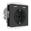 2USB inChargePRO USB AA Socket-Outlet 12W 2.4A Anthracite view 2