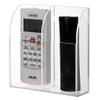 Hipiwe Wall Mount Remote Control Holder Acrylic Media Organizer, 2 Slots view 1