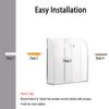 Hipiwe Wall Mount Remote Control Holder Acrylic Media Organizer, 2 Slots view 4