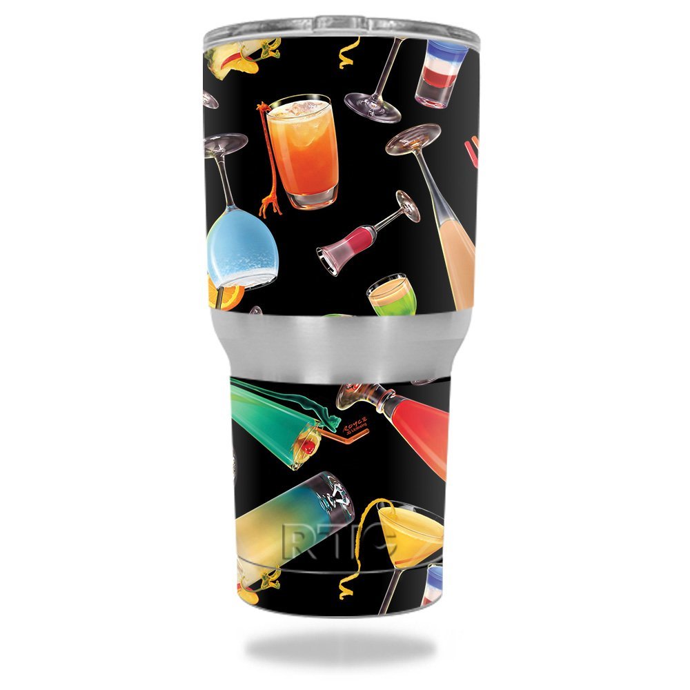 MightySkins Skin Compatible with RTIC Tumbler 30 oz (2016) Cocktail Therapy | Protective, Durable, and Unique Vinyl Decal wrap Cover | Easy to Apply, Remove, and Change Styles | Made in The USA