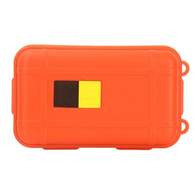 Estink Small Survival Storage Case, Watertight Shockproof Orange Box