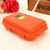 Estink Small Survival Storage Case, Watertight Shockproof Orange Box view 3