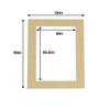 12x16 Mat for 8.5x11 Photo - Precut Fresh Linen Canvas Picture Matboard for Frames Measuring 12 x 16 Inches - Bevel Cut Matte to Display Art Measuring 8.5 x 11 Inches - Acid Free ONE MAT view 2