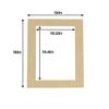 Poster Palooza 12x16 Mat for 11x14 Photo - Precut Fresh Linen Canvas Picture Matboard for Frames Measuring 12 x 16 Inches - Bevel Cut Matte to Display Art Measuring 11 x 14 Inches - Acid Free ONE MAT view 2