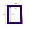 12x16 Mat for 8.5x11 Photo - Precut Purple Crocus Suede Picture Matboard for Frames Measuring 12 x 16 Inches - Bevel Cut Matte to Display Art Measuring 8.5 x 11 Inches - Acid Free ONE MAT view 2