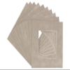 Poster Palooza 12x12 Mat for 8x8 Photo - Precut Light Grey Suede Picture Matboard for Frames Measuring 12 x 12 Inches - Bevel Cut Matte to Display Art Measuring 8 x 8 Inches - Acid Free ONE MAT view 1