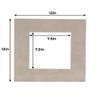 Poster Palooza 12x12 Mat for 8x8 Photo - Precut Light Grey Suede Picture Matboard for Frames Measuring 12 x 12 Inches - Bevel Cut Matte to Display Art Measuring 8 x 8 Inches - Acid Free ONE MAT view 2