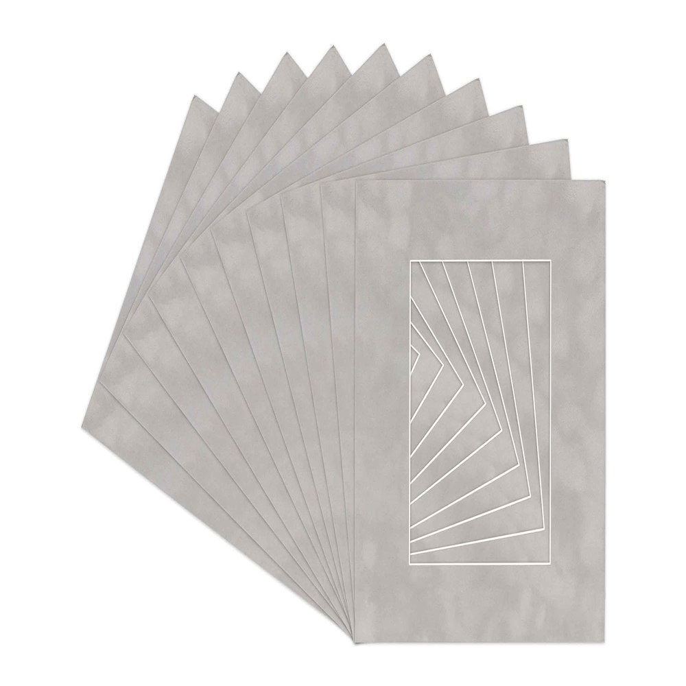 Poster Palooza 22x28 Mat for 18x24 Photo - Precut Light Grey Suede Picture Matboard for Frames Measuring 22 x 28 Inches - Bevel Cut Matte to Display Art Measuring 18 x 24 Inches - Acid Free ONE MAT