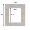 Poster Palooza 22x28 Mat for 18x24 Photo - Precut Light Grey Suede Picture Matboard for Frames Measuring 22 x 28 Inches - Bevel Cut Matte to Display Art Measuring 18 x 24 Inches - Acid Free ONE MAT view 2