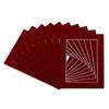 Poster Palooza 22x28 Mat for 20x24 Photo - Precut Bright Red Suede Picture Matboard for Frames Measuring 22 x 28 Inches - Bevel Cut Matte to Display Art Measuring 20 x 24 Inches - Acid Free ONE MAT view 1