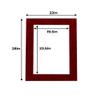 Poster Palooza 22x28 Mat for 20x24 Photo - Precut Bright Red Suede Picture Matboard for Frames Measuring 22 x 28 Inches - Bevel Cut Matte to Display Art Measuring 20 x 24 Inches - Acid Free ONE MAT view 2