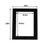 22x28 Mat for 16x20 Photo - Precut Black with Black Core Picture Matboard for Frames Measuring 22 x 28 Inches - Bevel Cut Matte to Display Art Measuring 16 x 20 Inches - Acid Free ONE MAT view 2