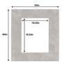 Poster Palooza 12x16 Mat for 11x14 Photo - Precut Light Grey Suede Picture Matboard for Frames Measuring 12 x 16 Inches - Bevel Cut Matte to Display Art Measuring 11 x 14 Inches - Acid Free ONE MAT view 2