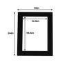 18x24 Mat for 13x19 Photo - Precut Black with Black Core Picture Matboard for Frames Measuring 18 x 24 Inches - Bevel Cut Matte to Display Art Measuring 13 x 19 Inches - Acid Free ONE MAT view 2