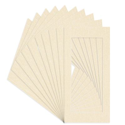 11x17 Mat for 8.5x11 Photo - Precut Fresh Linen Canvas Picture Matboard for Frames Measuring 11 x 17 Inches - Bevel Cut Matte to Display Art Measuring 8.5 x 11 Inches - Acid Free ONE MAT