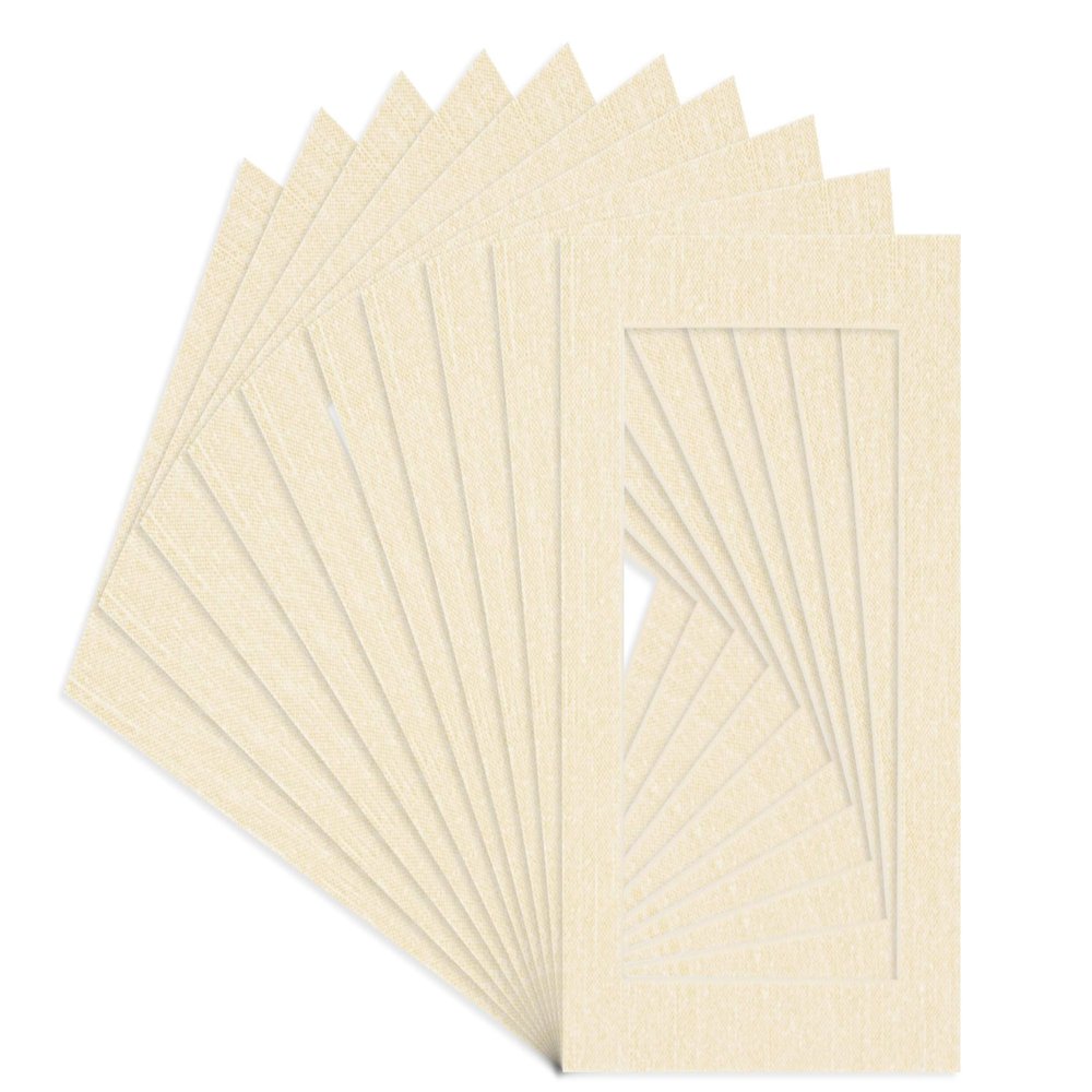 11x17 Mat for 8.5x11 Photo - Precut Fresh Linen Canvas Picture Matboard for Frames Measuring 11 x 17 Inches - Bevel Cut Matte to Display Art Measuring 8.5 x 11 Inches - Acid Free ONE MAT