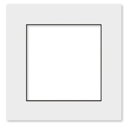 20x20 Mat for 16x16 Photo - Precut White with Black Core Picture Matboard for Frames Measuring 20 x 20 Inches - Bevel Cut Matte to Display Art Measuring 16 x 16 Inches - Acid Free ONE MAT