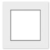 20x20 Mat for 16x16 Photo - Precut White with Black Core Picture Matboard for Frames Measuring 20 x 20 Inches - Bevel Cut Matte to Display Art Measuring 16 x 16 Inches - Acid Free ONE MAT view 1