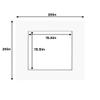 20x20 Mat for 16x16 Photo - Precut White with Black Core Picture Matboard for Frames Measuring 20 x 20 Inches - Bevel Cut Matte to Display Art Measuring 16 x 16 Inches - Acid Free ONE MAT view 2