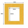 24x36 Mat for 20x30 Photo - Precut Sunrise Yellow Suede Picture Matboard for Frames Measuring 24 x 36 Inches - Bevel Cut Matte to Display Art Measuring 20 x 30 Inches - Acid Free ONE MAT view 2