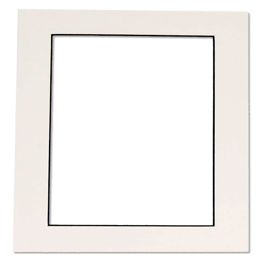 18x24 Mat for 13x19 Photo - Precut White with Black Core Picture Matboard for Frames Measuring 18 x 24 Inches - Bevel Cut Matte to Display Art Measuring 13 x 19 Inches - Acid Free ONE MAT
