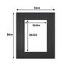 Poster Palooza 24x36 Mat for 20x30 Photo - Precut Morroco Black Picture Matboard for Frames Measuring 24 x 36 Inches - Bevel Cut Matte to Display Art Measuring 20 x 30 Inches - Acid Free ONE MAT view 2