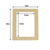 Poster Palooza 12x16 Mat for 8x10 Photo - Precut Fresh Linen Canvas Picture Matboard for Frames Measuring 12 x 16 Inches - Bevel Cut Matte to Display Art Measuring 8 x 10 Inches - Acid Free ONE MAT view 2