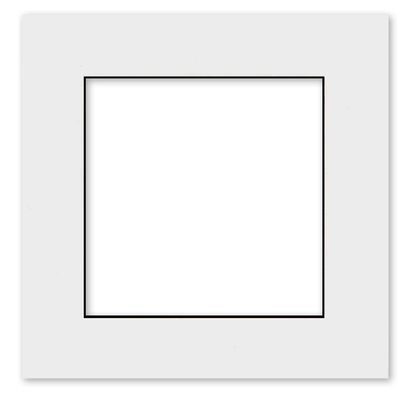 20x20 Mat for 10x10 Photo - Precut White with Black Core Picture Matboard for Frames Measuring 20 x 20 Inches - Bevel Cut Matte to Display Art Measuring 10 x 10 Inches - Acid Free ONE MAT