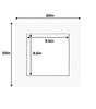 20x20 Mat for 10x10 Photo - Precut White with Black Core Picture Matboard for Frames Measuring 20 x 20 Inches - Bevel Cut Matte to Display Art Measuring 10 x 10 Inches - Acid Free ONE MAT view 2