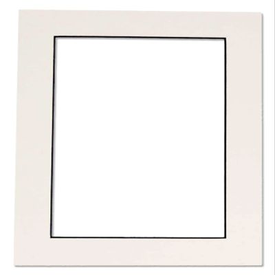 22x28 Mat for 20x24 Photo - Precut White with Black Core Picture Matboard for Frames Measuring 22 x 28 Inches - Bevel Cut Matte to Display Art Measuring 20 x 24 Inches - Acid Free ONE MAT