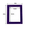 16x20 Mat for 11x17 Photo - Precut Purple Crocus Suede Picture Matboard for Frames Measuring 16 x 20 Inches - Bevel Cut Matte to Display Art Measuring 11 x 17 Inches - Acid Free ONE MAT view 2