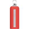 Sigg - Star Water Bottle - BPA-Free, Leak-Proof Glass Bottle, Anti-Shock - Non-Slip Silicone Case - Designed in Switzerland - Scarlet - 17 Oz view 1