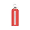 Sigg - Star Water Bottle - BPA-Free, Leak-Proof Glass Bottle, Anti-Shock - Non-Slip Silicone Case - Designed in Switzerland - Scarlet - 28 Oz view 1