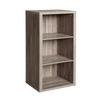 ClosetMaid 3 Cube Storage Shelf Organizer Bookshelf with Back Panel, Easy Assembly, Wood, Weathered Gray view 1