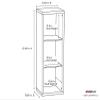 ClosetMaid 3 Cube Storage Shelf Organizer Bookshelf with Back Panel, Easy Assembly, Wood, Weathered Gray view 3