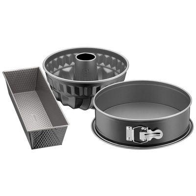 Kaiser Inspiration 3 Piece Set Spring Shape 26 cm Cake Mould 30 cm Savarin Mould Diameter 22 cm Made in Germany Good Non-Stick