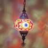 Paykoc Imports Turkish Mosaic Pendant Lantern - 6"x24" - Rainbow view 1