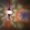 Paykoc Imports Turkish Mosaic Pendant Lantern - 6"x24" - Rainbow view 4