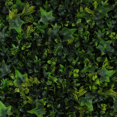 3rd Street Inn Milltown Merchants Artificial Hedge - Great Boxwood and Ivy Substitute - Sound Diffuser Privacy Fence Hedge - Topiary Greenery Panels (2, English Garden)
