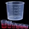 Outstanding 50pcs 30ml Transparent Cup Scale Plastic Measuring Cup Measuring Tools for Baking Kitchen Lab Tools view 3