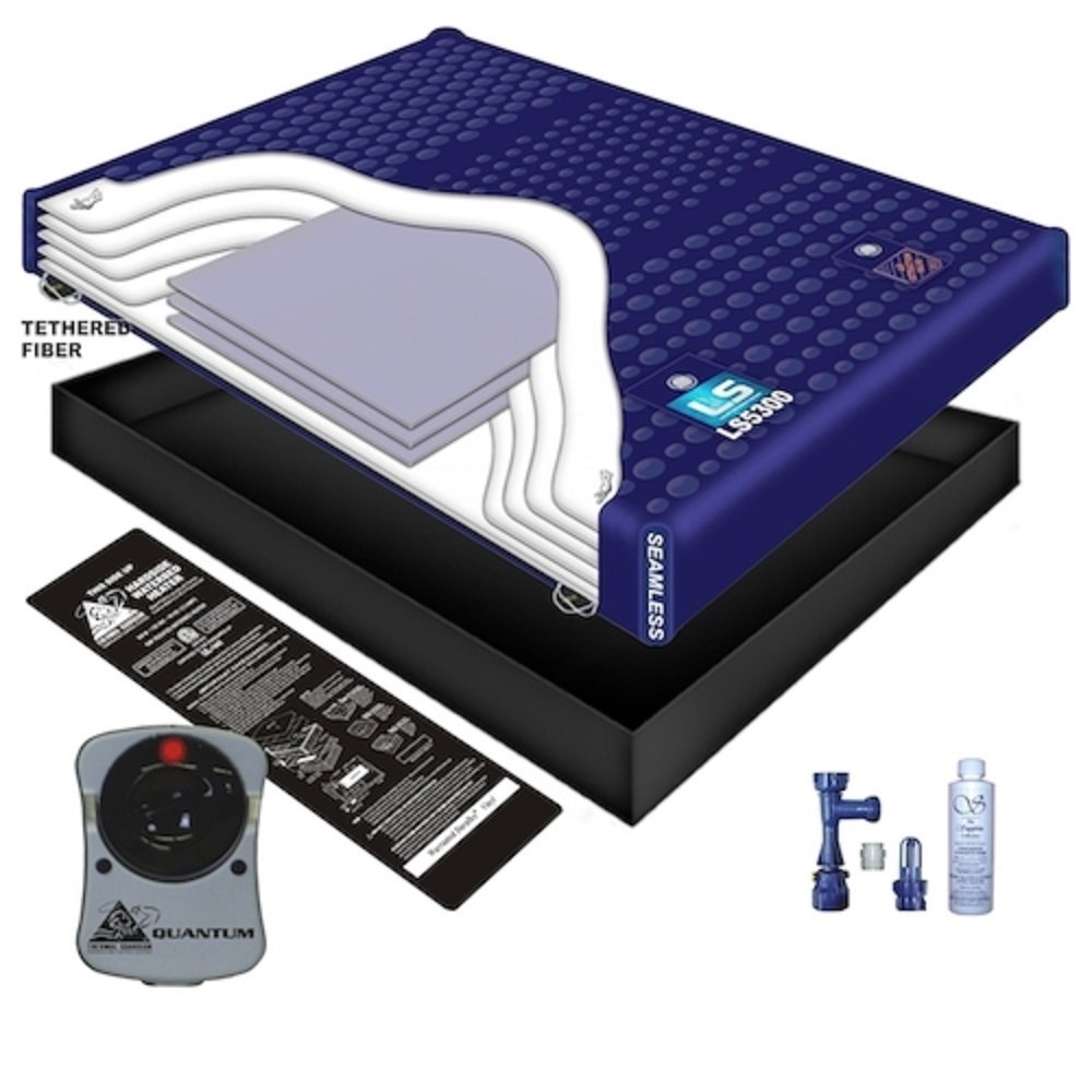 INNOMAX 98% WAVELESS WATERBED Mattress/Liner/Heater/Fill Drain/Conditioner KIT (Super Single 48x84 1L5G4)