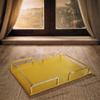 American Atelier Shagrin Rail Tray, Gold/Gold, Rectangle view 2
